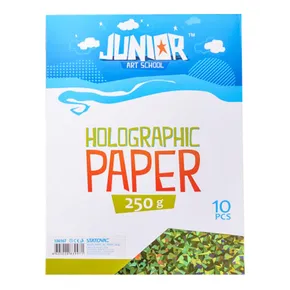 Dekorpapier A4 10 Stück grün holografisch 250 g